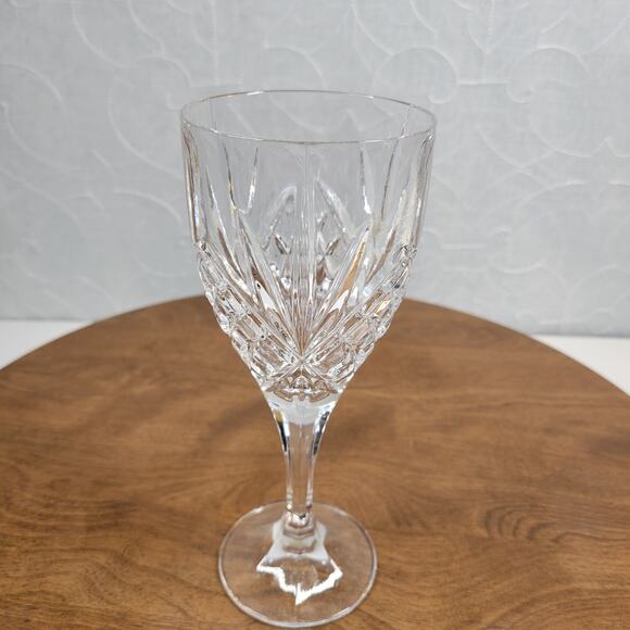 Vintage Shannon Crystal Irish Wine Glasses Goblets Set of 6 Diamond Starburst - Picture 7 of 16